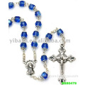 Blue Crystal Glass beads Rosary